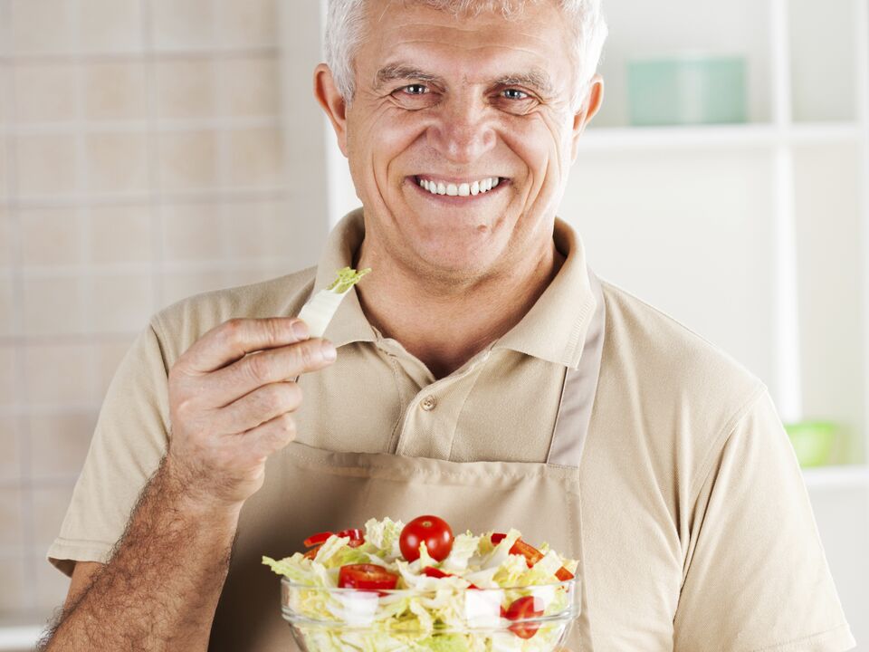 salada de legumes para prostatite